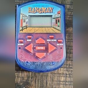 Electronic Handheld Hangman Game - Blue and Red